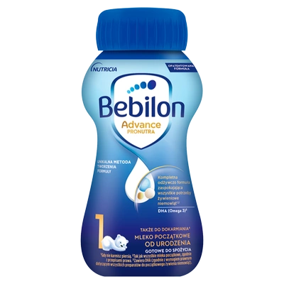 Bebilon 1 z Pronutra-ADVANCE Mleko modyfikowane w płynie dla niemowląt od urodzenia 200ml