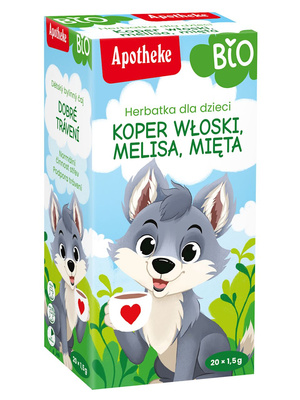 Apotheke herbatka dla dzieci koper włoski, melisa i mięta 20 saszetek