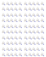 Smoczek jednorazowy jałowy na butelkę RTF dla wcześniaków ZESTAW 100 sztuk