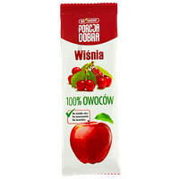 Porcja Dobra jabłkowo-wiśniowa przekąska fit słodycze baton 16 g