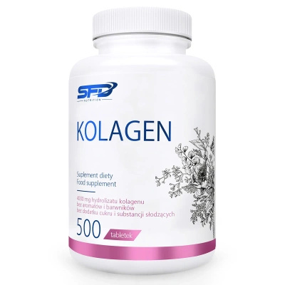 SFD Kolagen 100 % czysty hydrolizat kolagenu 500 tabletek 