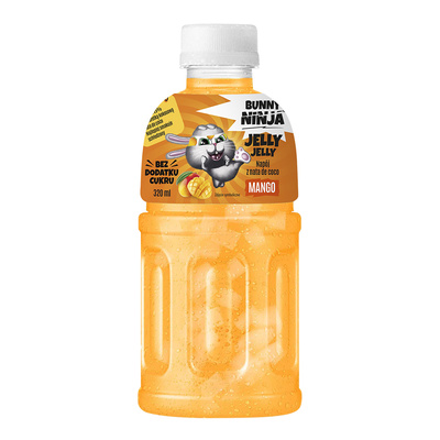 Bunny Ninja Jelly Jelly napój z sokiem z mango NFC i galaretką kokosową 320 ml