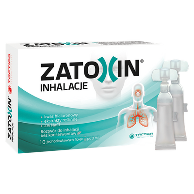 Zatoxin Inhalacje roztwór do inhalacji kwas hialuronowy 10 fiolek