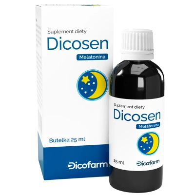 Dicosen NA DOBRY SEN zasypianie melatonina w kroplach 25 ml