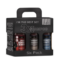 LaQ zestaw prezentowy MĘSKI 3 żele pod prysznic 100 ml i 3 szampony 100 ml