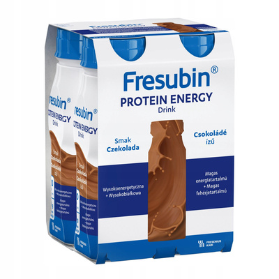 Fresubin® Protein Energy Drink,  smak czekoladowy ZESTAW 16 x 200 ml. Żywność specjalnego przeznaczenia medycznego. Bogata w białko