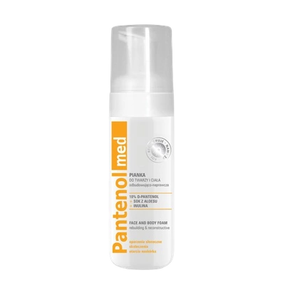 PANTENOL MED Pianka do twarzy i ciała odbudowująco-naprawcza 150 ml
