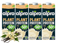 Alpro Napój sojowy o smaku waniliowym proteinowy wysokobiałkowy ZESTAW 4 x 1 L