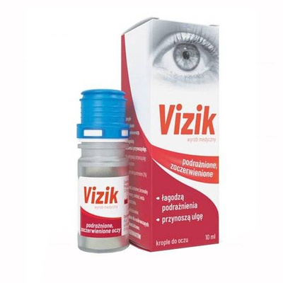 Vizik Podrażnione i zaczerwienione oczy, krople do oczu 10 ml 