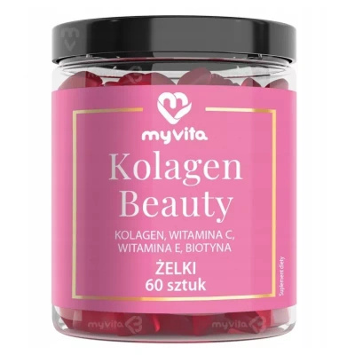 MyVita Żelki naturalne KOLAGEN Beauty WŁOSY SKÓRA PAZNOKCIE 60 sztuk