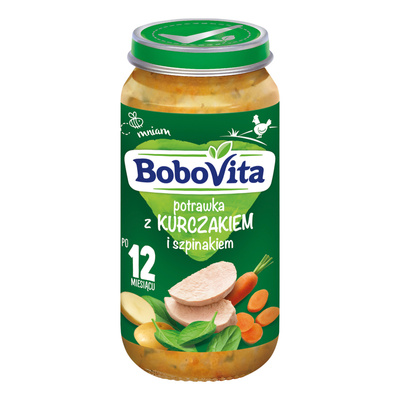 BoboVita Zestaw Mix-2 Obiadków po 12 miesiącu 12x250g		