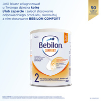 Bebilon Comfort 2 Żywność specjalnego przeznaczenia medycznego dla niemowląt od 6. miesiąca w przypadku kolki lub zaparcia ZESTAW 2 x 400 g