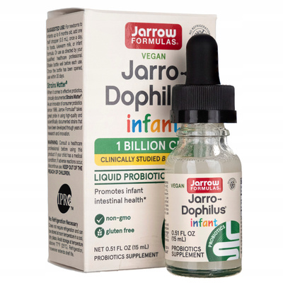 Jarrow Jarro-Dophilus Infant probiotyk krople 1 miliard żywych komórek 15 ml