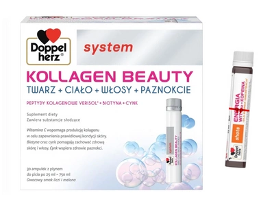 Doppelherz KOLLAGEN BEAUTY 30 ampułek po 25ml + SHOT ENERGIA GRATIS!