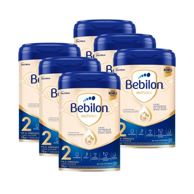 Bebilon NUTURIS 2 mleko następne po 6. miesiącu ZESTAW 6 x 750 g