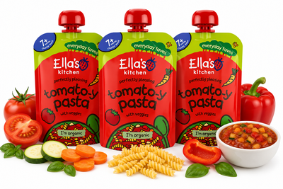 Ella's Kitchen BIO Makaron pomidorowy z warzywami ZESTAW 3 x 130 g 