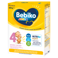 Bebiko Junior 4 Odżywcza formuła na bazie mleka dla dzieci powyżej 2. roku życia 2x600 g