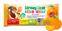 Zdrowy lizak dla dzieci mniam mniam z witaminami smak pomarańczowy ŁEZKA 1 sztuka