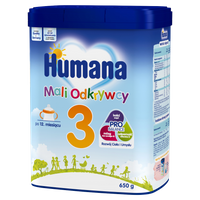 Humana 3 Mali Odkrywcy Napój mleczny w proszku po 12. miesiącu ZESTAW 3 x 650 g