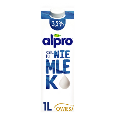 Alpro Psst! To nie mlek Napój owsiany 3,5 % 1L