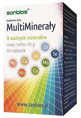 SANBIOS multiminerały wzmacnia odporność 60 tabletek