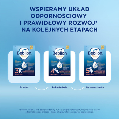   Bebilon 3 Advance Pronutra Junior formuła na bazie mleka po 1. roku życia 1000 g