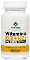 MedFuture Witamina D3 4000 + K2 MK-7 FORTE 120 tabletek