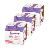 Nutridrink Diasip o smaku truskawkowym dla diabetyków ZESTAW 12 x 200 ml