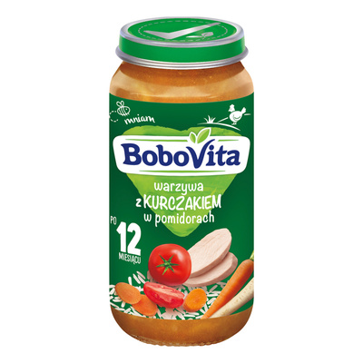 BoboVita Zestaw Mix-1 Obiadków po 12 miesiącu 12x250g		