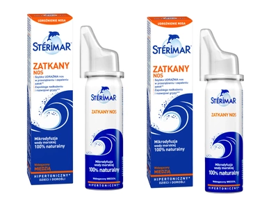 STERIMAR zatkany nos roztwór hipertoniczny z miedzią ZESTAW 2 x 50 ml
