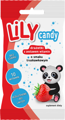 LiLY Candy drażetki z witaminami różne smaki zdrowe przekąski 6 x 40 g