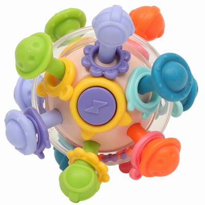 Bocioland sensoryczna zabawka gryzak grzechotka KULA 1 sztuka