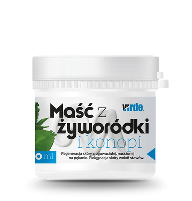 VIRDE Maść z żyworódki i konopi SKÓRA ZROGOWACIAŁA NARAŻONA NA PĘKANIE 100 ml