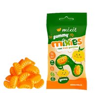 MIXIT Owocowe Mixies naturalne cukierki żelki o smaku japońskich cytrusów YUZU 35 g