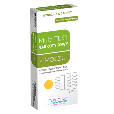 Test narkotykowy Multi do wykrywania narkotyków w moczu ZESTAW 2 sztuk