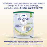 Bebilon pepti RICE PRO żywność specjalnego przeznaczenia medycznego ZESTAW 2 x 400 g