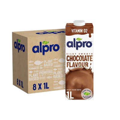 Alpro napój sojowy czekoladowy ZESTAW  8x1L