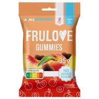 Allnutrition FRULOVE Gummies żelki bez cukru bez żelatyny FIT BRZOSKWINIOWE 35 g