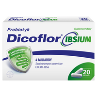 Dicoflor Junior probiotyk 12 saszetek, Dicoflor Ibsium probiotyk 20 kapsułek + BIDON GRATIS!