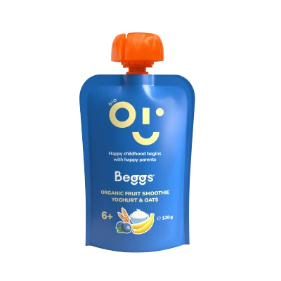 Beggs BIO Smoothie z owocem, jogurtem i płatkami owsianymi od 6 miesiąca 120 g