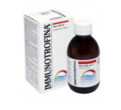 Immunotrofina syrop na gardło, odporność, witamina B 200ml krótka data