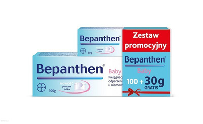 Bepanthen Baby zestaw maść na odparzenia 100g + 30g miniaturka GRATIS!