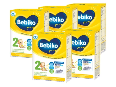 Bebiko 2 Mleko następne dla niemowląt powyżej 6. miesiąca życia ZESTAW 5x600g