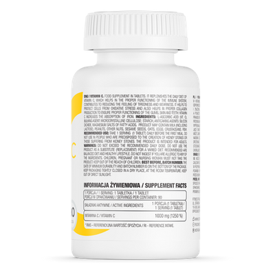 OstroVit Witamina C antyoksydant 1000 mg 90 tabletek