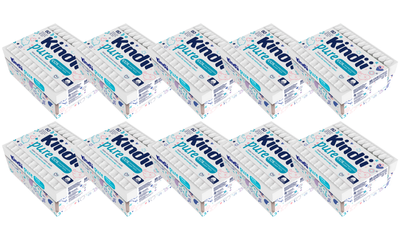 Kindii Pure Patyczki dla niemowląt i dzieci ZESTAW 10 x 60 sztuk