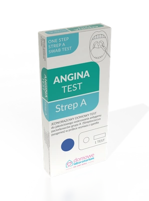 Test na anginę test strep A infekcja 1 sztuka
