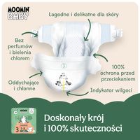 Moomin Baby 3 Midi 5–8 kg (48 szt), eko pieluszki