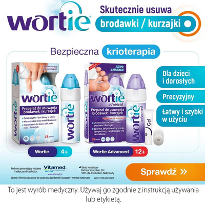 Wortie Preparat do usuwania brodawek i kurzajek 1szt