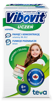 Vibovit Uczeń Witaminy + Żelazo o smaku owoców leśnych 30 tabletek do ssania