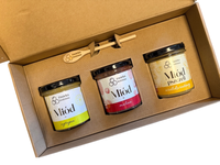 Pasieka Rodzinna zestaw prezentowy miód malina, cytryna, wielokwiatowy 3 x 410 g